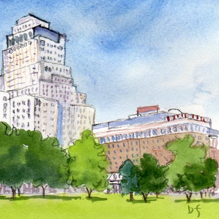 Chase Park Plaza - Painting by Forrest Gallery