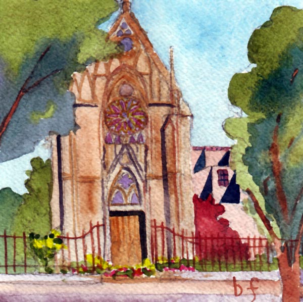 Loretto Chapel - Painting by Forrest Gallery